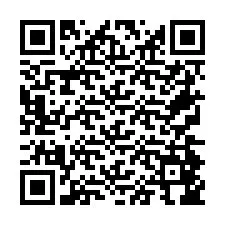 Codice QR per il numero di telefono +26774846471