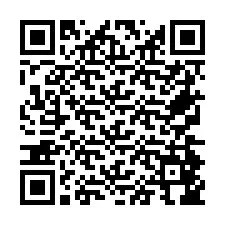 Código QR para número de teléfono +26774846473