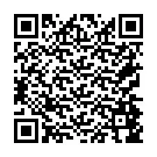 Código QR para número de teléfono +26774846571