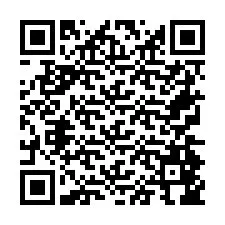 Codice QR per il numero di telefono +26774846575