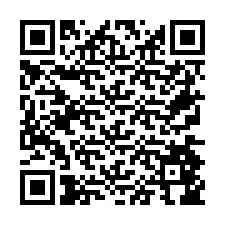 QR Code pour le numéro de téléphone +26774846711