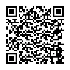 Codice QR per il numero di telefono +26774846842