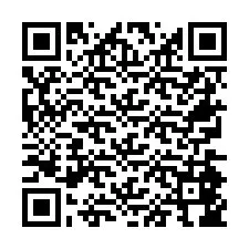 Codice QR per il numero di telefono +26774846858