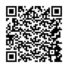 Codice QR per il numero di telefono +26774846875