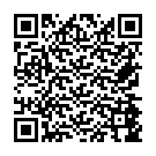 Código QR para número de telefone +26774846897