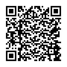 Codice QR per il numero di telefono +26774846899