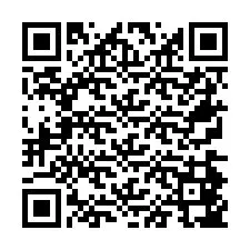 Código QR para número de telefone +26774847010