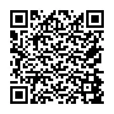 QR-код для номера телефона +26774847033