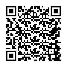 Código QR para número de telefone +26774847037