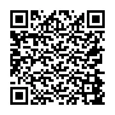 Código QR para número de telefone +26774847038