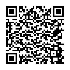 Codice QR per il numero di telefono +26774847097