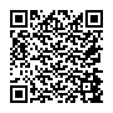 Codice QR per il numero di telefono +26774847119