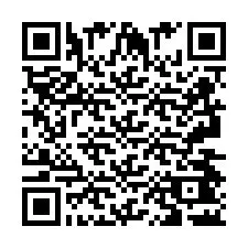 Codice QR per il numero di telefono +2693442338