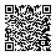Codice QR per il numero di telefono +2693442839