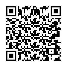 Codice QR per il numero di telefono +2693443408