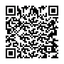 Codice QR per il numero di telefono +2693443422
