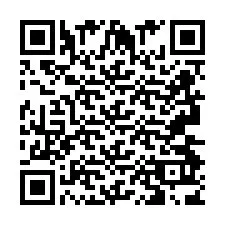 QR код за телефонен номер +2693493833