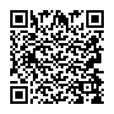 QR код за телефонен номер +2693498663