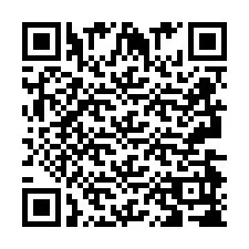 Código QR para número de teléfono +2693498744