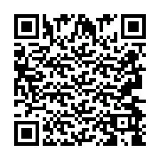 Código QR para número de telefone +2693498833