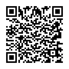 Codice QR per il numero di telefono +2693667444