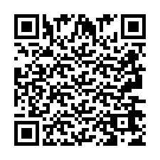 Código QR para número de telefone +2693667498