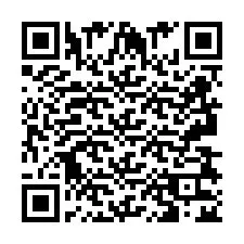 Codice QR per il numero di telefono +2693832408