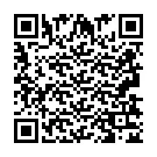 Codice QR per il numero di telefono +2693832455