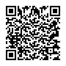 QR код за телефонен номер +2693833489