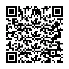 QR-code voor telefoonnummer +2693833808