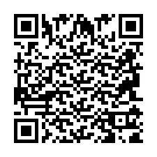 QR-code voor telefoonnummer +2694111801