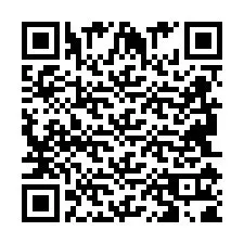 Código QR para número de teléfono +2694111816