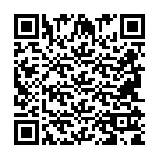 QR-code voor telefoonnummer +2694111827