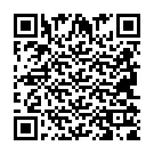 Kod QR dla numeru telefonu +2694111833