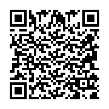 QR код за телефонен номер +2694111850