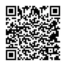 QR-код для номера телефона +2694111917