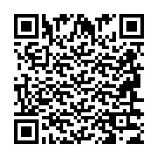 Codice QR per il numero di telefono +2694633445