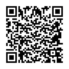 Código QR para número de teléfono +2694704947