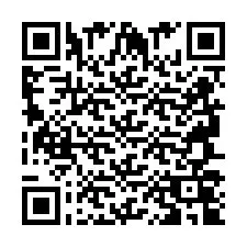 Código QR para número de telefone +2694704970