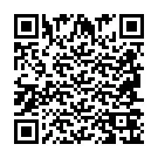 QR-code voor telefoonnummer +2694706129