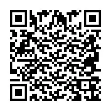 Codice QR per il numero di telefono +2694706133