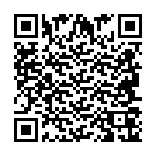 QR-код для номера телефона +2694706136