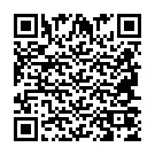 Código QR para número de teléfono +2694707433