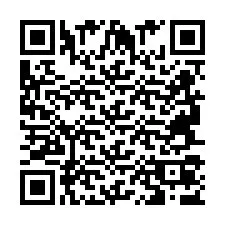 Codice QR per il numero di telefono +2694707613