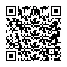 Código QR para número de telefone +2694707621