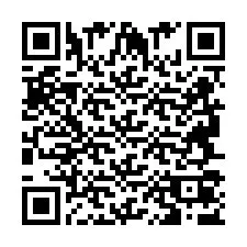 QR-code voor telefoonnummer +2694707622