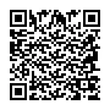 Codice QR per il numero di telefono +2694707654