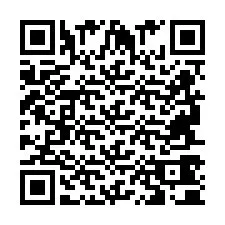 Codice QR per il numero di telefono +2694740087