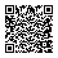 Codice QR per il numero di telefono +2694740144