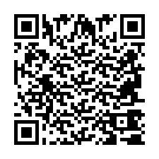 Código QR para número de teléfono +2694740787